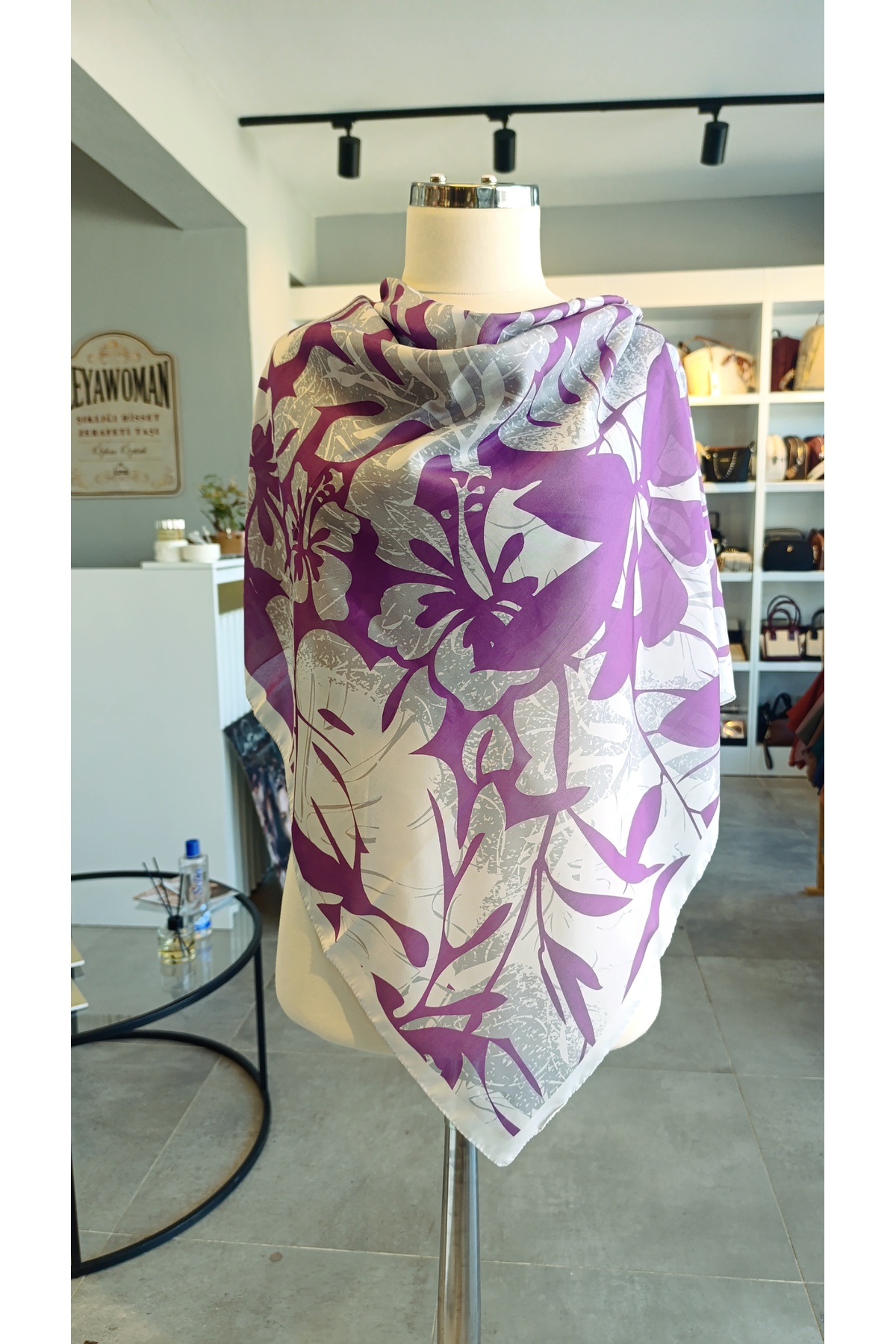 SCARF KETEN KARIŞIMLI PAMUKLU EŞARP