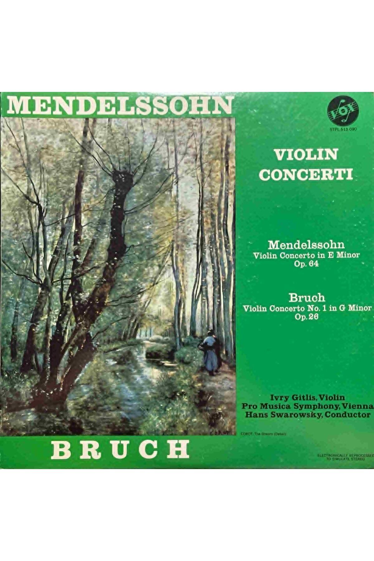 Plak İstasyonu Mendelssohn Bruch Violin Concerti Classic LP Plak