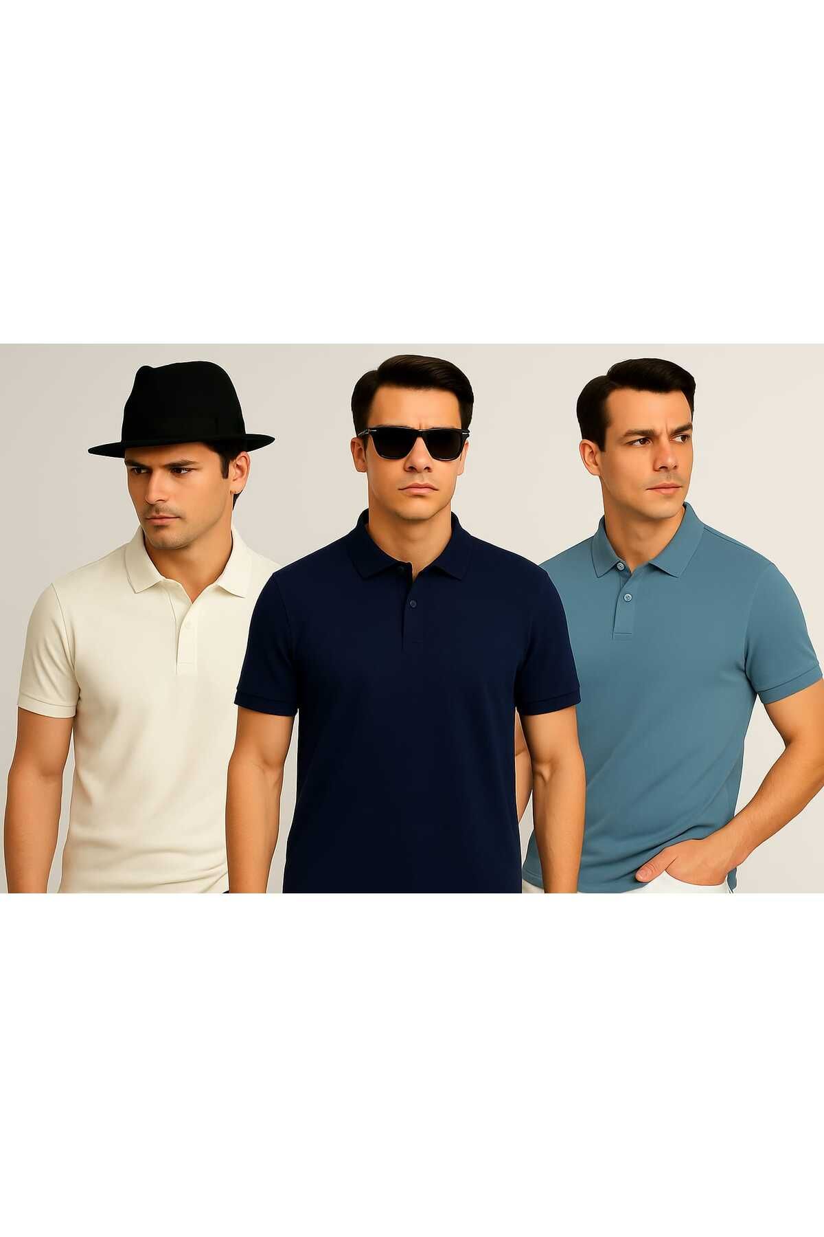 UOMOPARK 3'LÜ Uomo Polo Günlük Şıklığın Ve Modern Erkek Stilinin Simgesi
