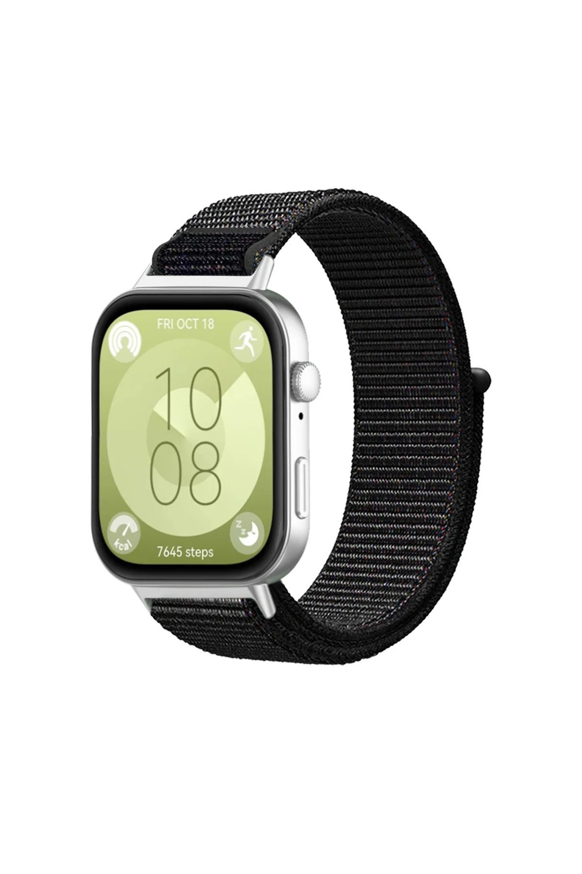 Forzacase Huawei Watch Fit 4 / Fit 4 Pro ile uyumlu Hasır Örgü Cırtlı Kordon Kayış - FC1056