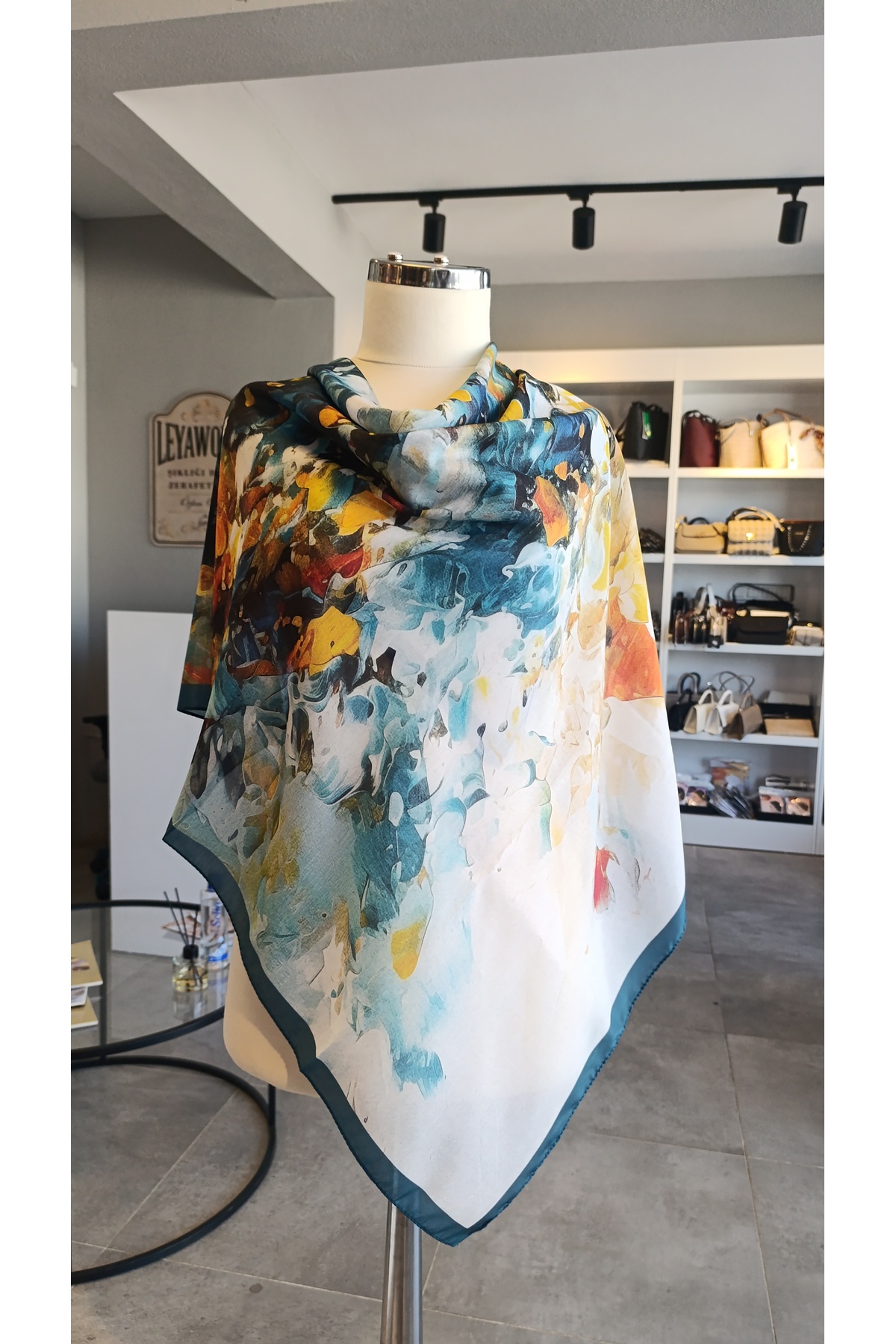 SCARF KETEN KARIŞIMLI PAMUKLU EŞARP