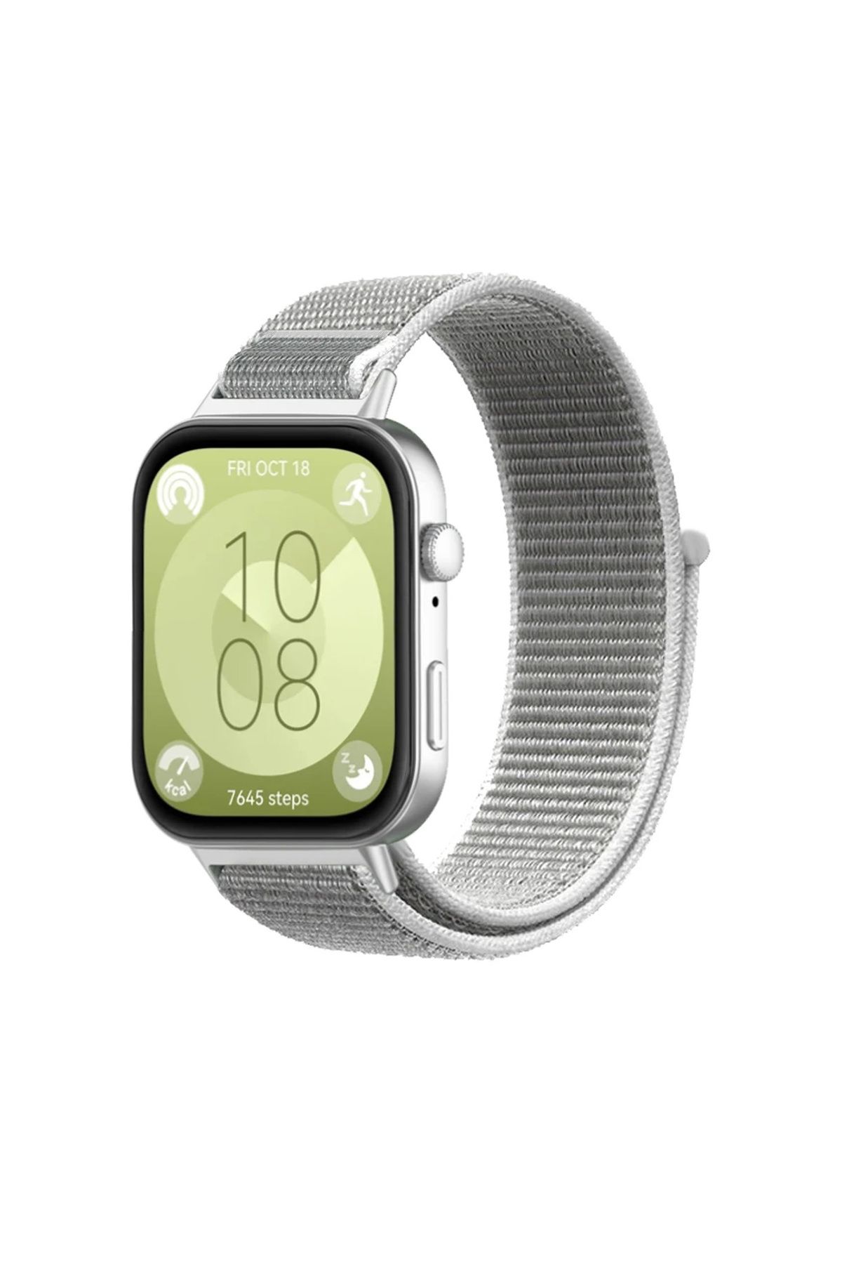 Forzacase Huawei Watch Fit 4 / Fit 4 Pro ile uyumlu Hasır Örgü Cırtlı Kordon Kayış - FC1056