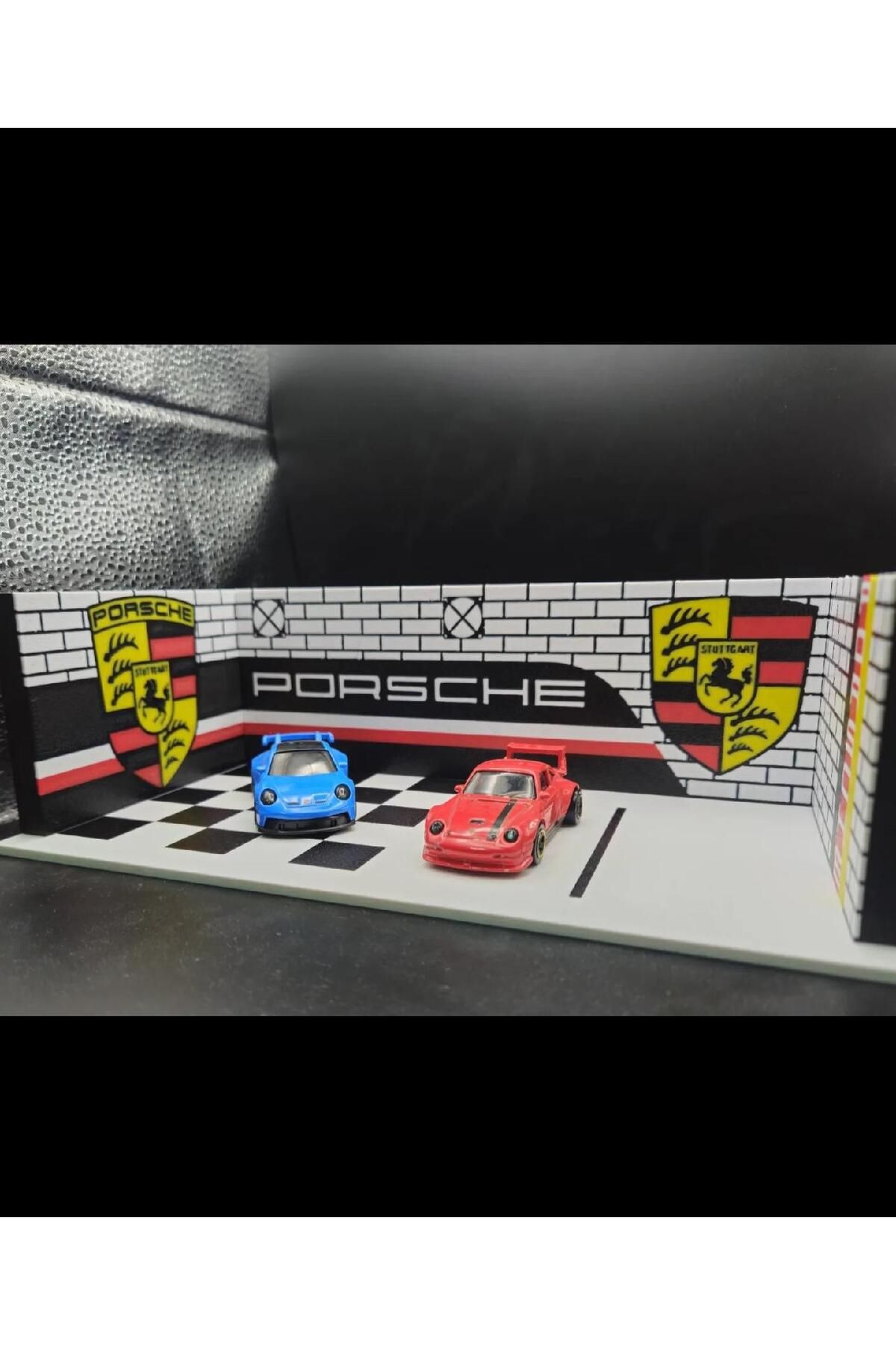 KARAHASANOĞLU MAKİNE Porsche 1:64 Diorama Garaj