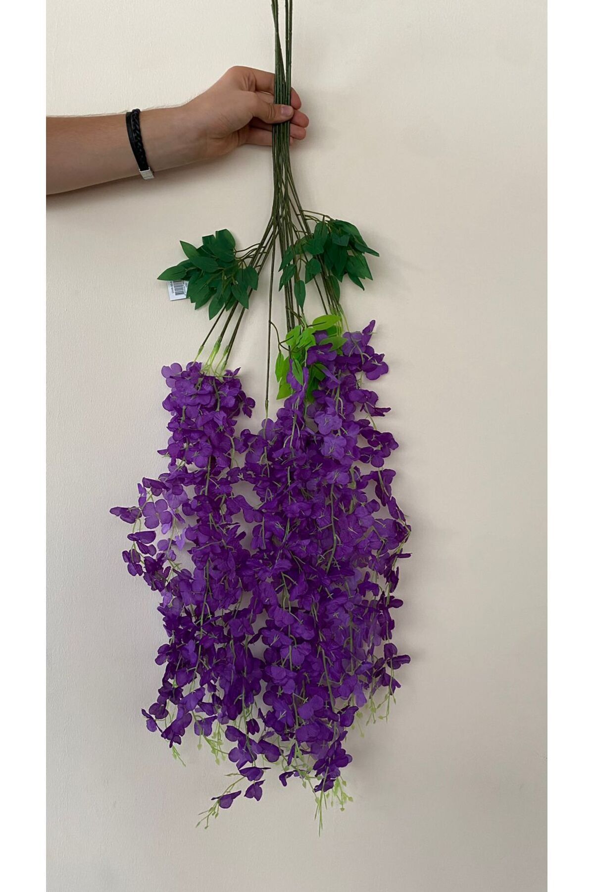 Elioure 6 Adet Mor Sarkan Akasya Çiçek 3 Dallı 100 Cm. Yapay Dekoratif Çiçek
