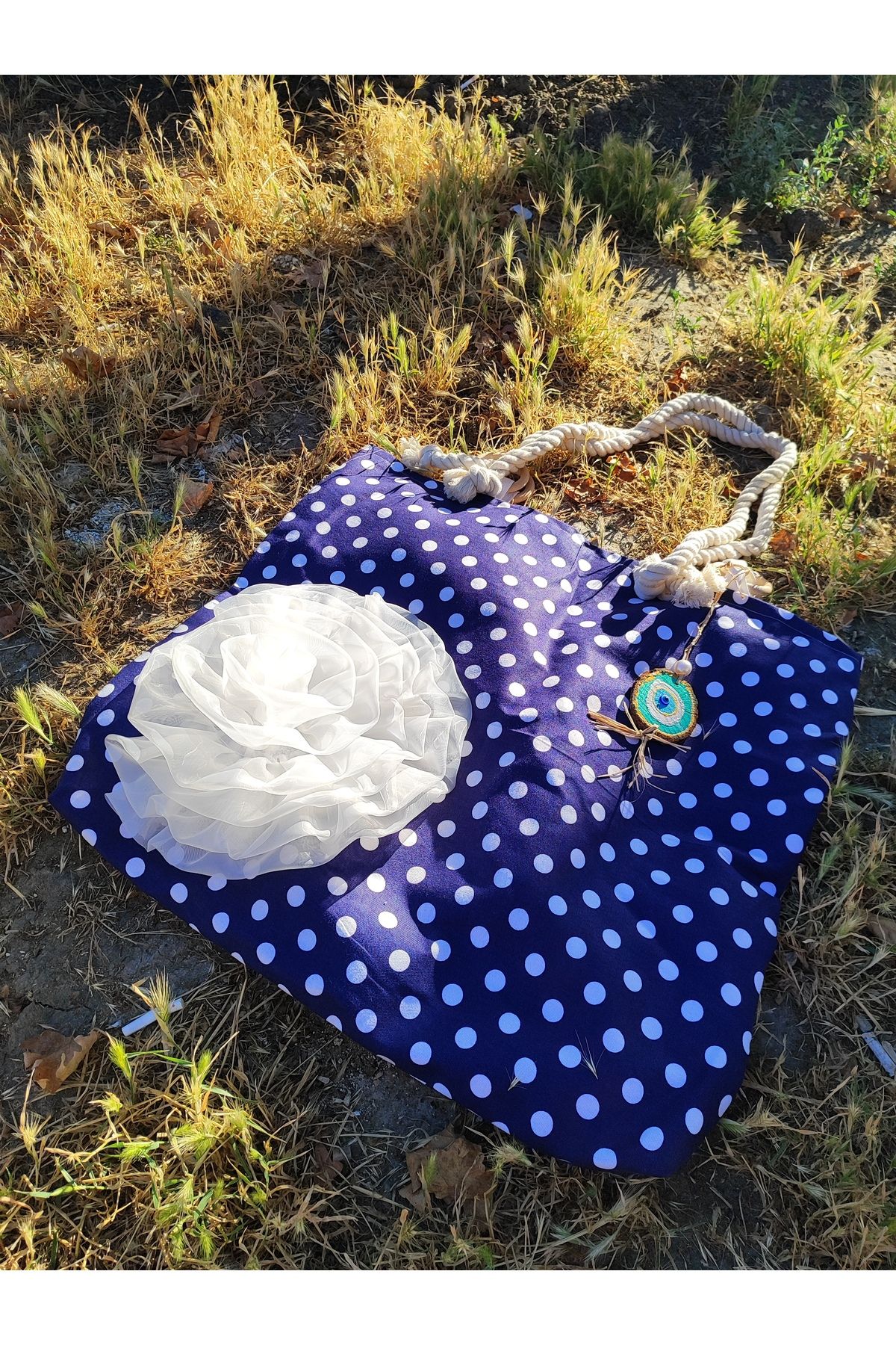 SAHRA BEACHWEAR Kadın Plaj Çantası , Hasır Çanta , Handmade Tasarım Çanta , Yazlık Çanta , El Yapımı Çanta