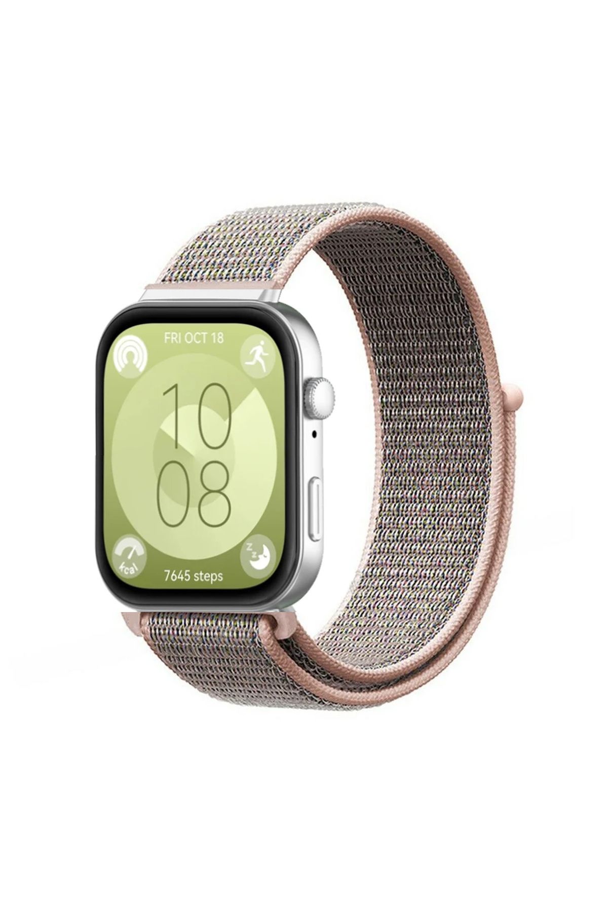 Forzacase Huawei Watch Fit 4 / Fit 4 Pro ile uyumlu Hasır Örgü Cırtlı Kordon Kayış - FC1056