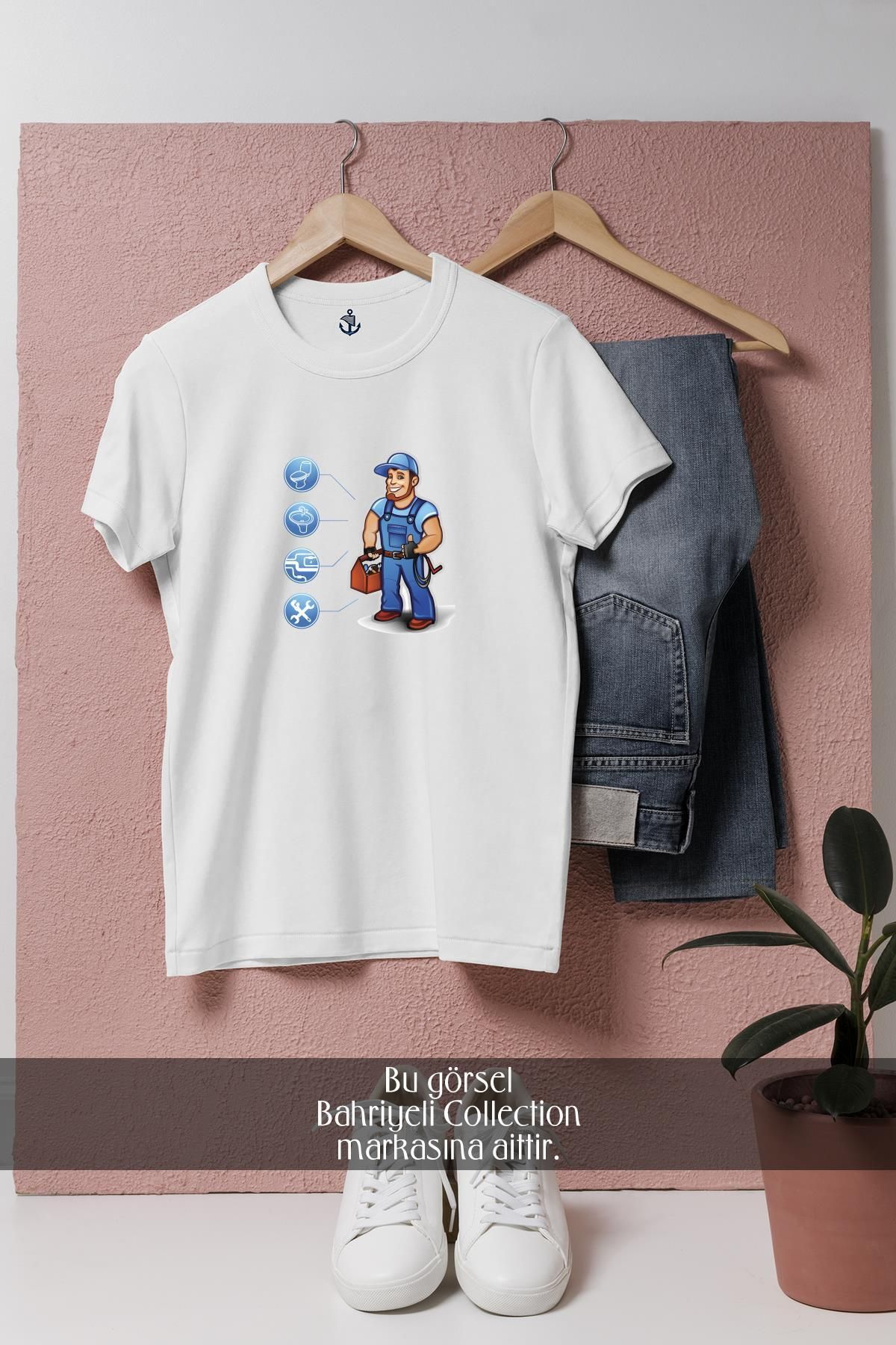 Bahriyeli Collection Oversize Su Tesisatı Tamircisi Tasarımlı Unisex T-Shirt