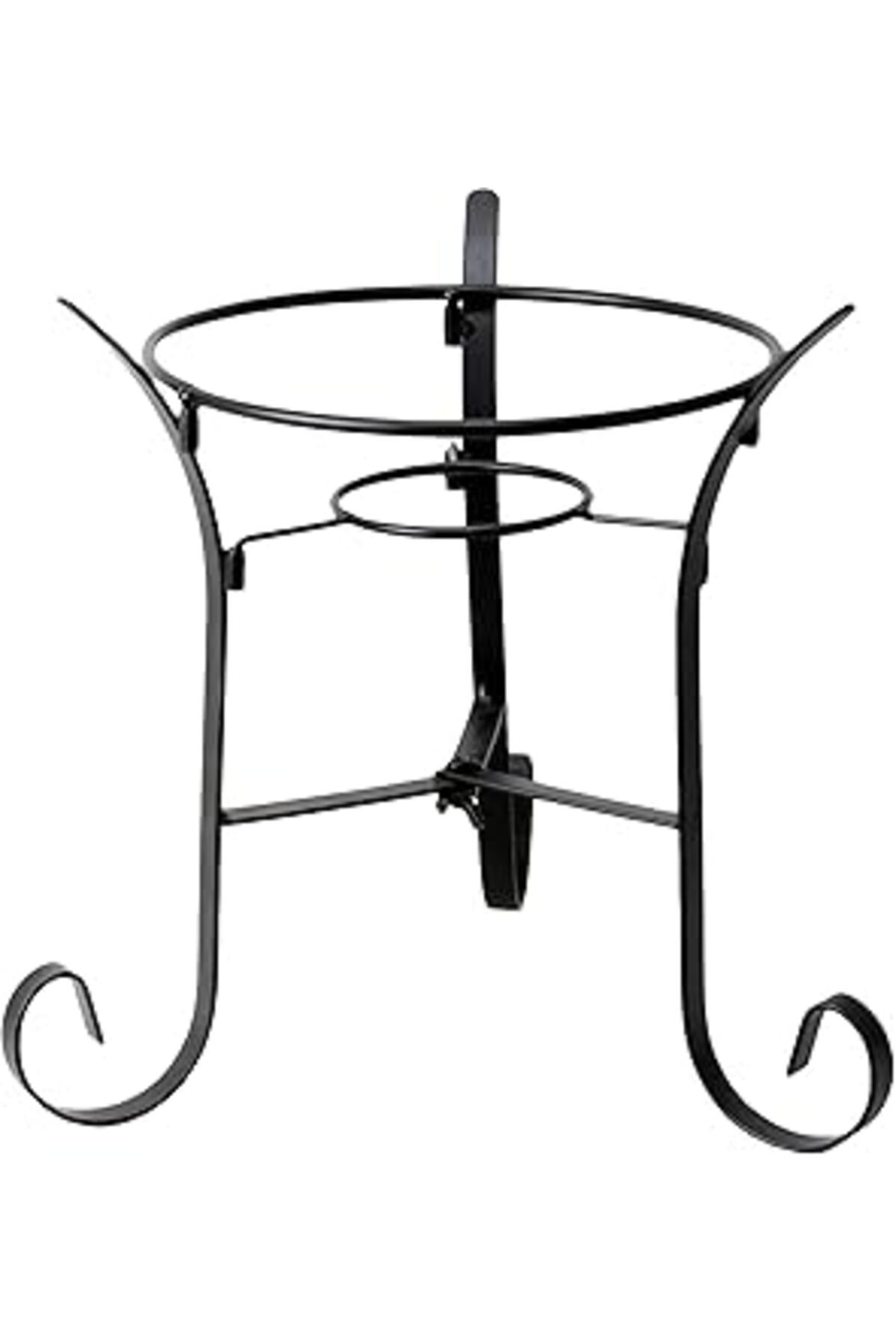Pazarcan Alpine Corporation 25,4 Cm Uzunluğunda İç Mekan/Dış Mekan Cam Gazing Küre Metal Stand, Siyah