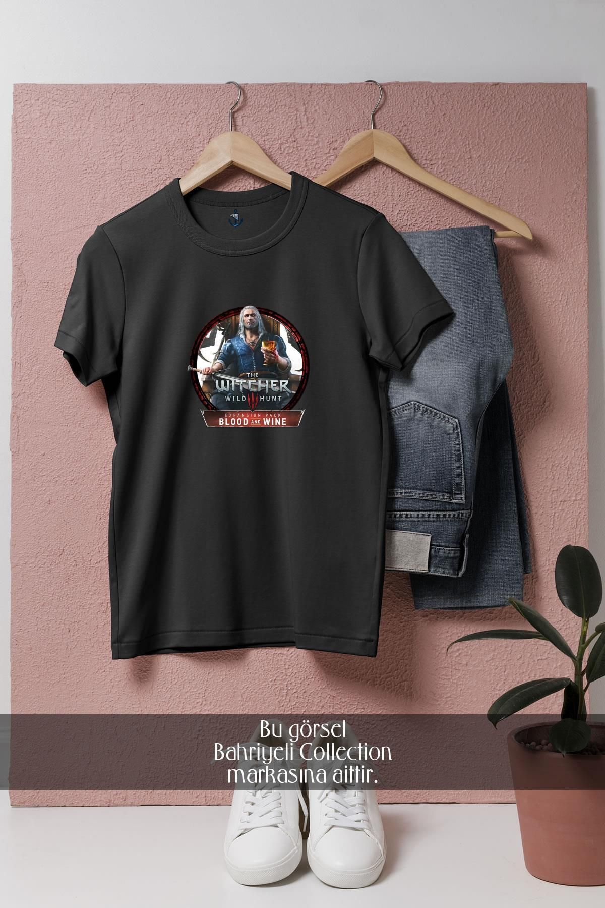 Bahriyeli Collection Oversize The Witcher 3- Wild Hunt Tasarımlı Unisex T-Shirt