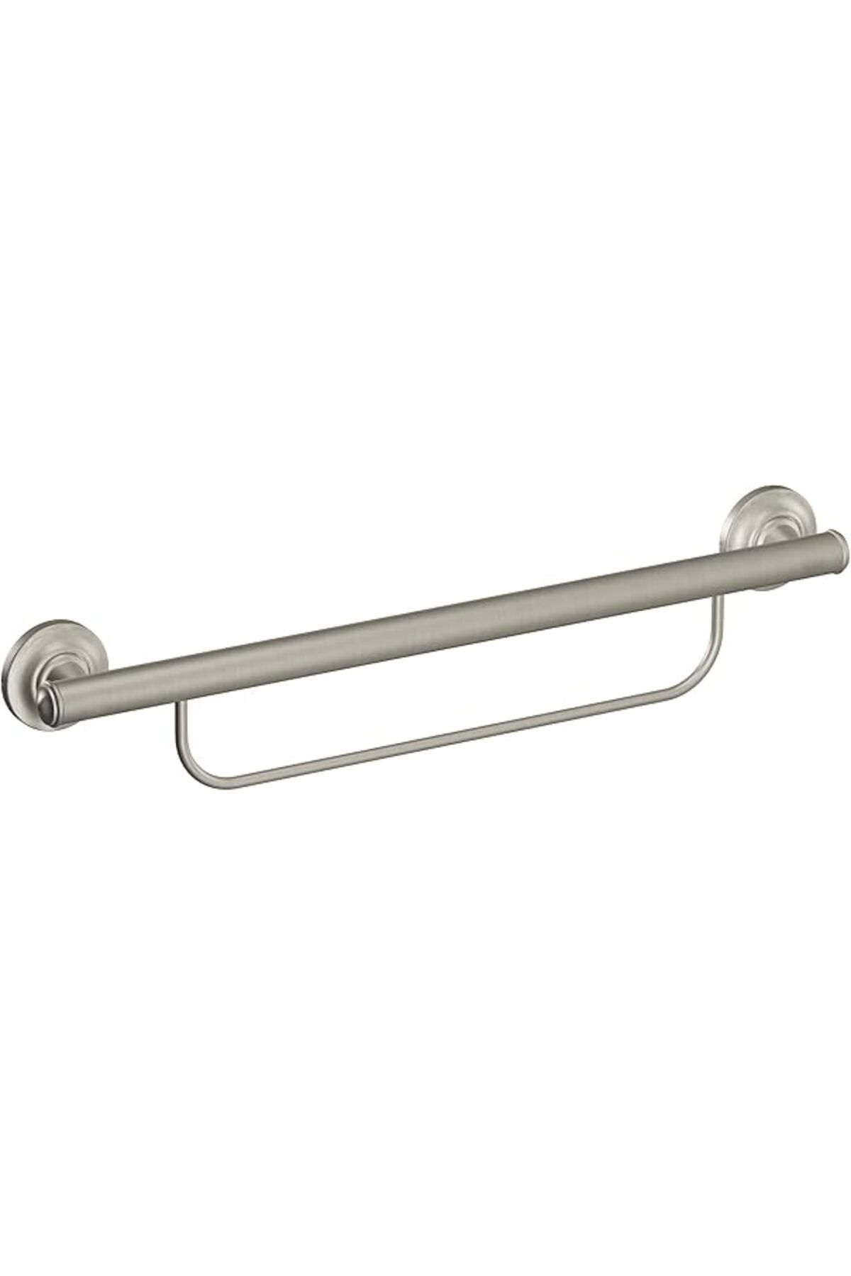 Pazarcan Moen Lr2350Dbn Evde Bakım Banyo Güvenliği 24 İnç Havlu Çubuklu Tutunma Çubuğu, Fırçalanmış Nikel
