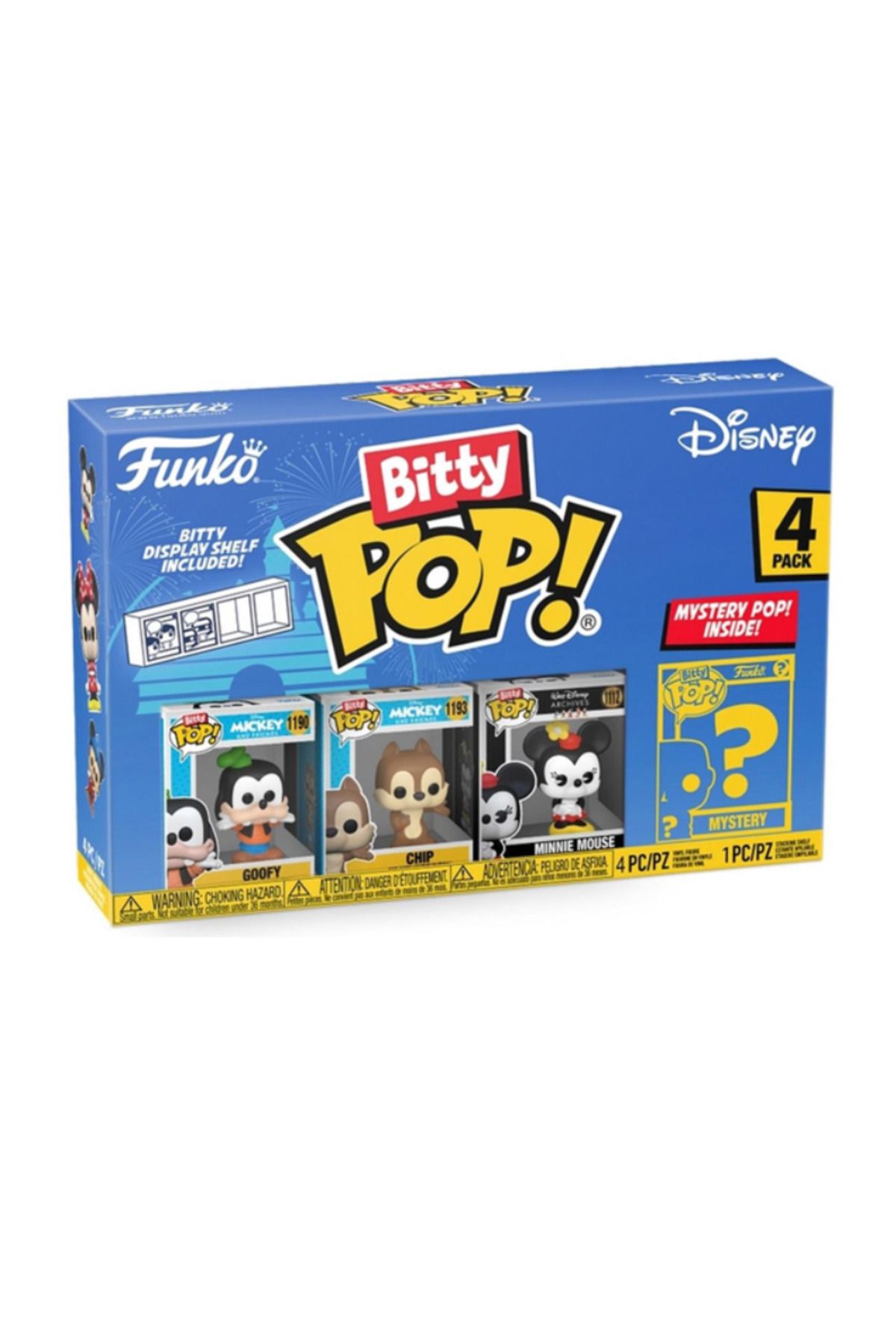 Funko Bitty Pop! Disney: Goofy, Chip, Minnie Mouse 4’lü Paket