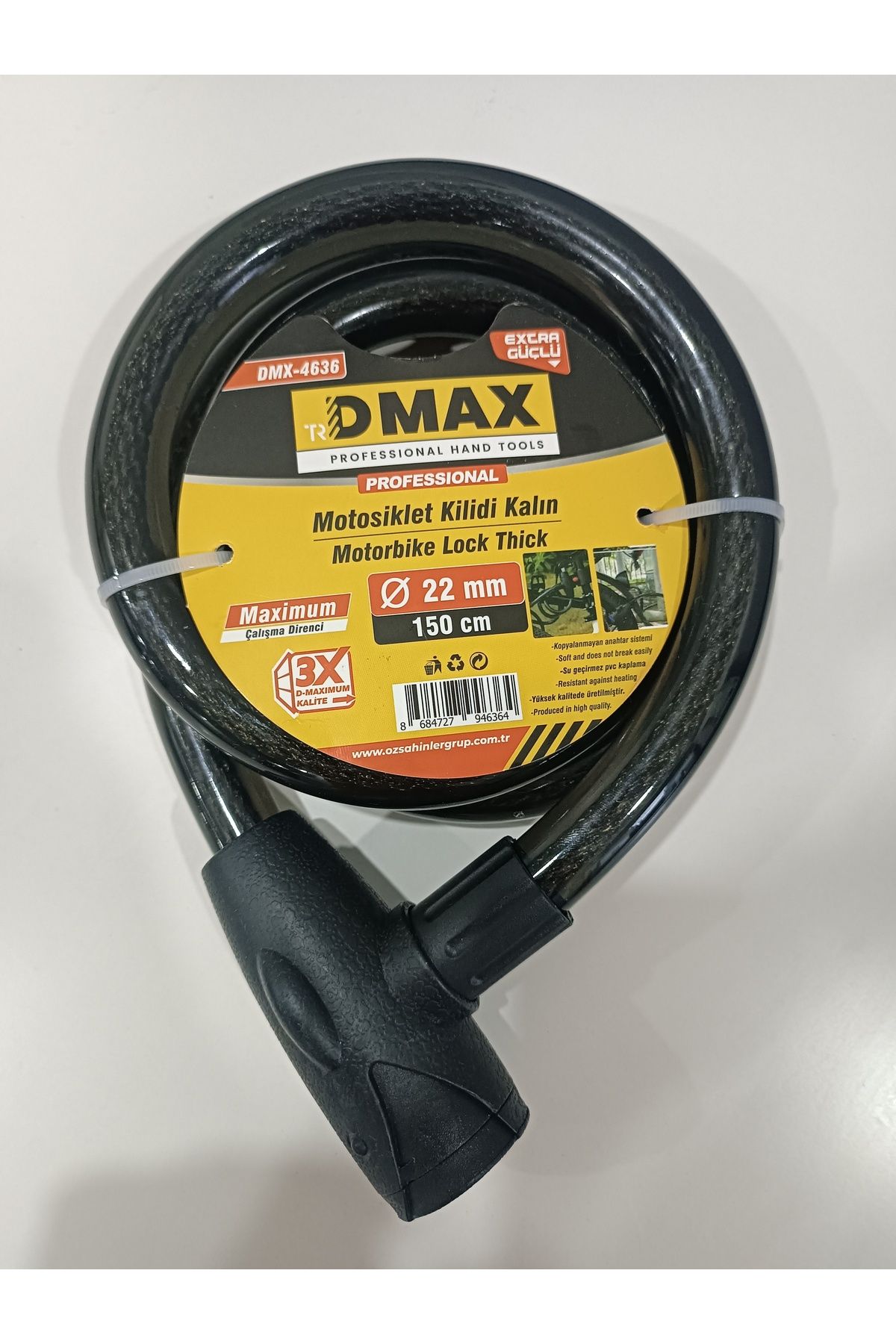 DMAX 1.5 METRE HALAT KİLİT DMAX 22 M KALINLIK