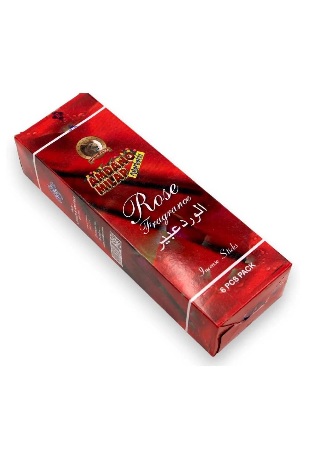 Elioure Kırmızı Gül Kokulu Tütsü Kutusu, 6'lı Paket