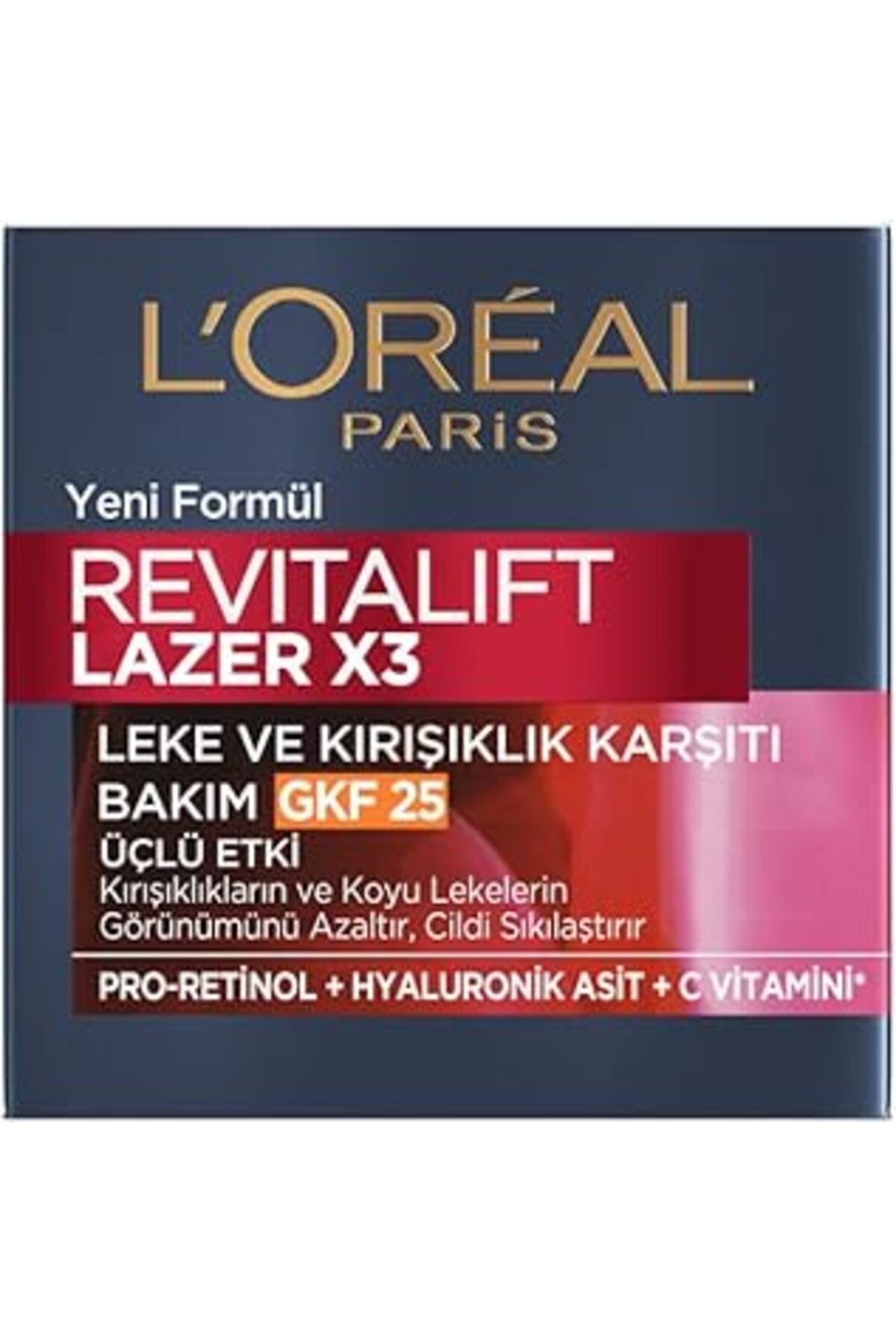 Pazarcan Paris Revitalift Lazer X3 Ve Kırışıklık Karşıtı Bakım Gkf25 (50 Ml)