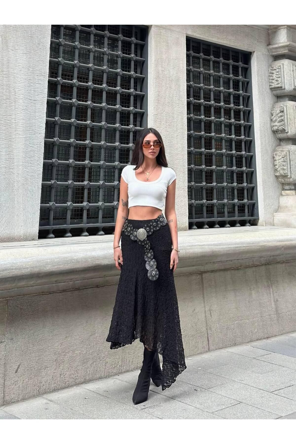 MODA Asimetrik Kesim Etek
