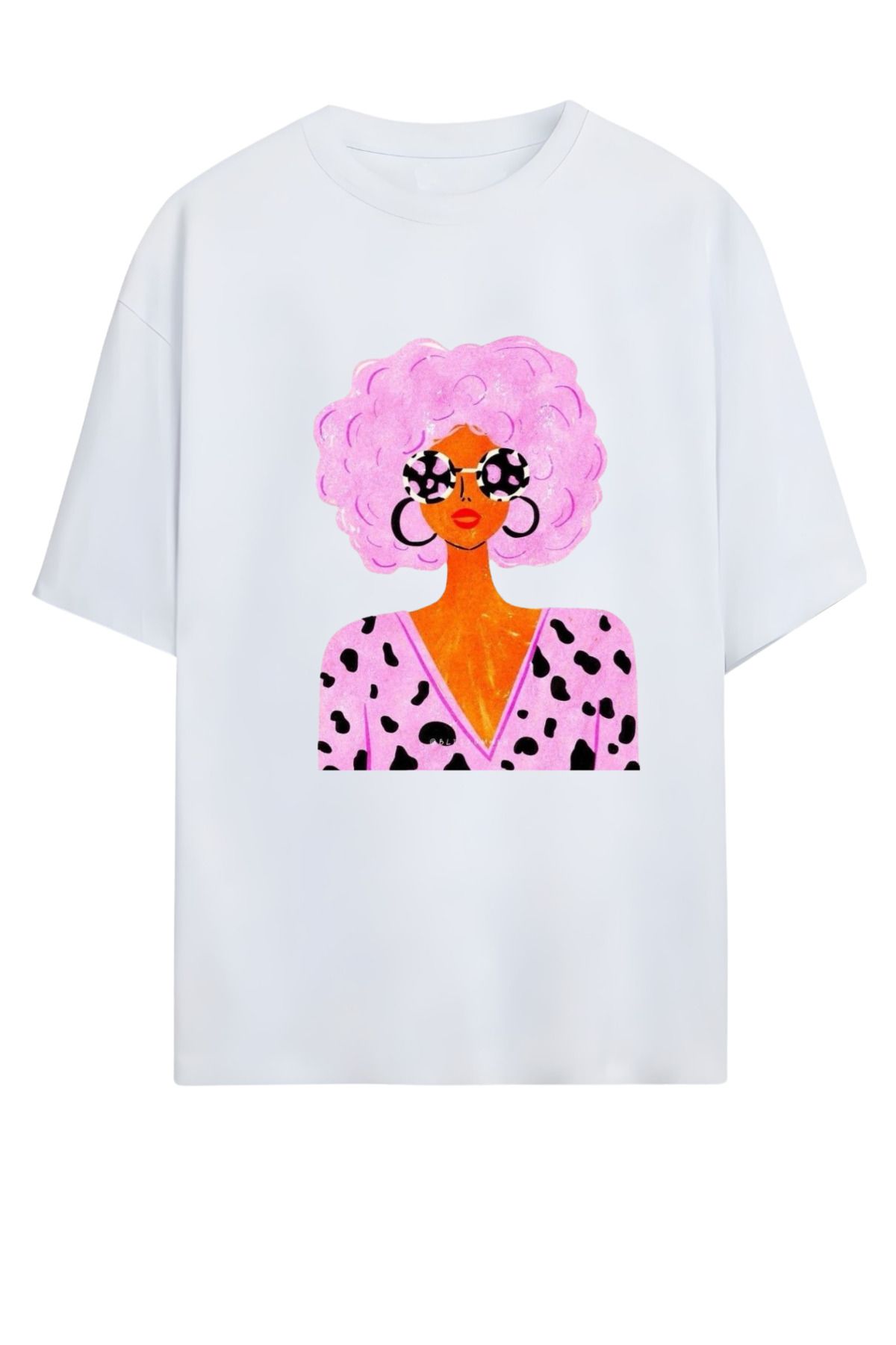 MAGORS GraffTee Unisex %100 Organik Pamuk Bisiklet Yaka Illustrasyon Baskılı Özel Tasarım T-shirt
