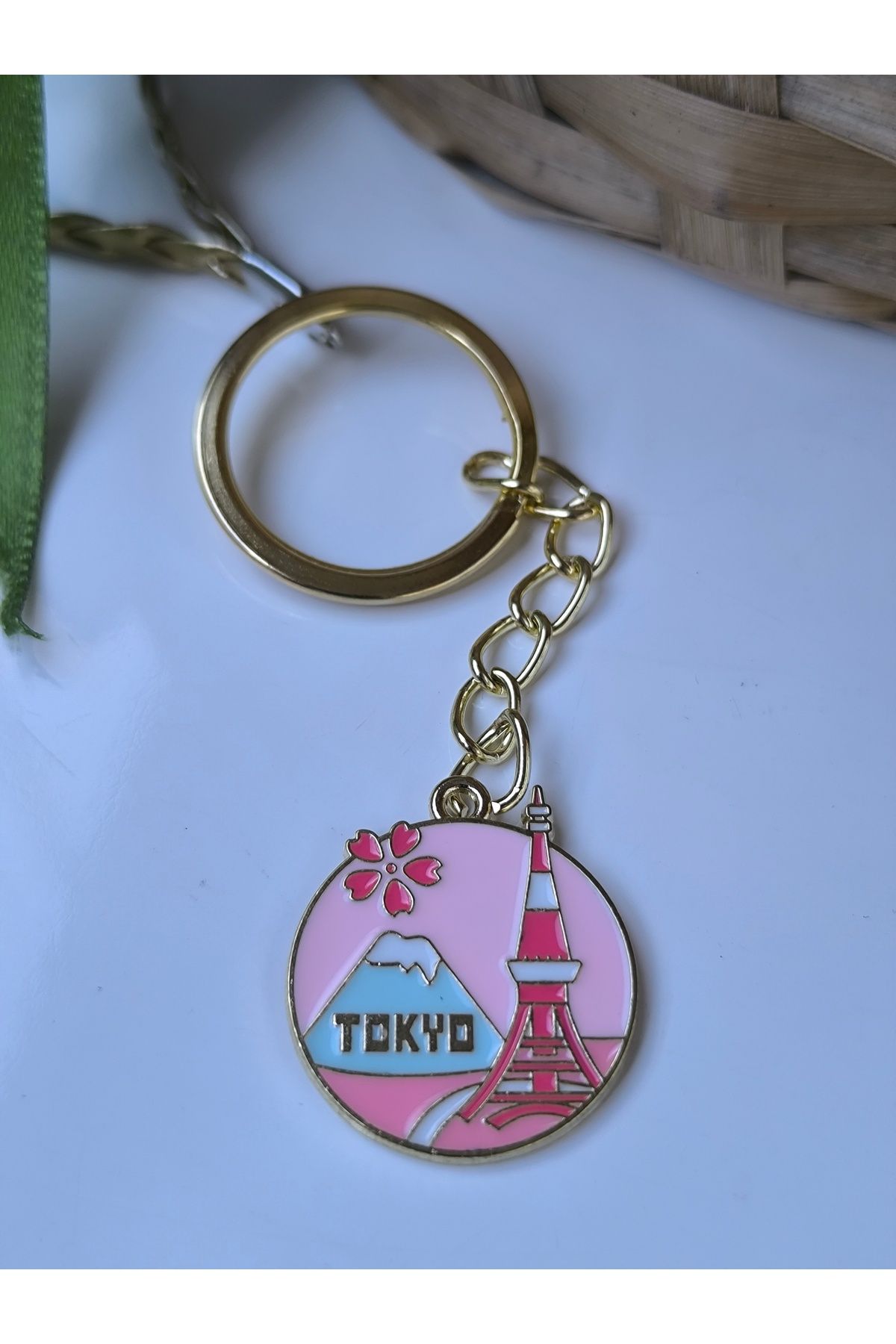Esey Dizayn Tokyo Anahtarlık Deri Aksesuarlı - HAFİF ve MİNİ ÜRÜN