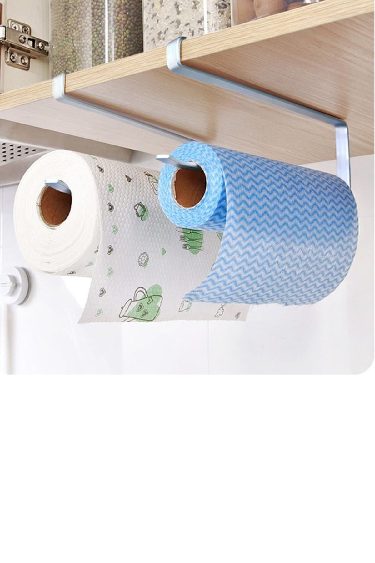 Bundera-Paper Towel Holder Towel Rack Kitchen Counter Cabinet Under Shelf Paper Towel Rack Holder Decorative 3