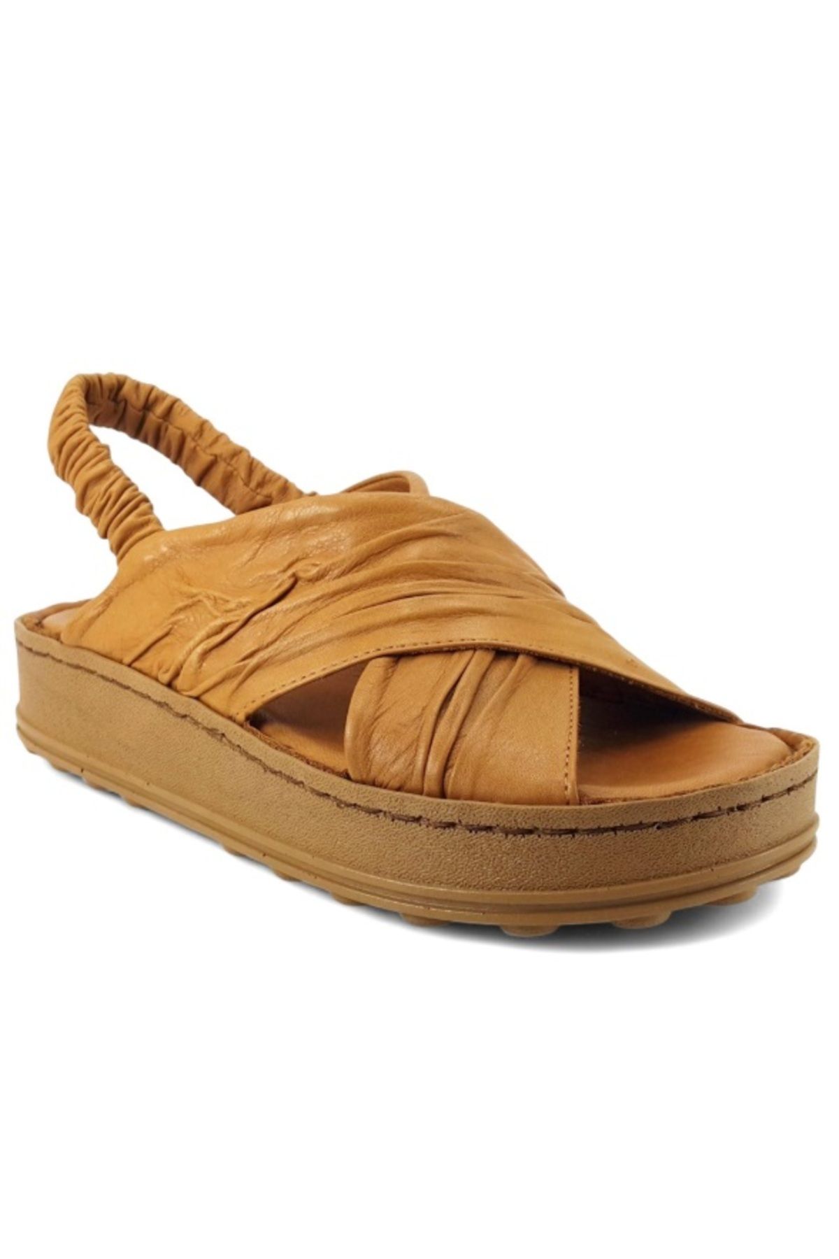 Mammamia D25YS-2585 Mammamia Hakiki Deri Ortopedik Taban Sandalet Ayakkabı