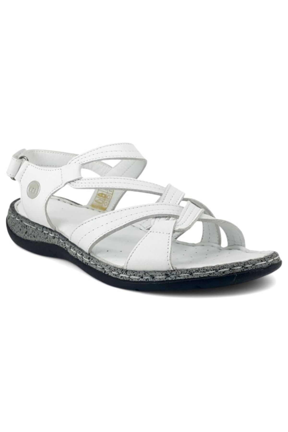 Mammamia D25YS-2530 Mammamia Hakiki Deri Ortopedik Taban Sandalet Ayakkabı