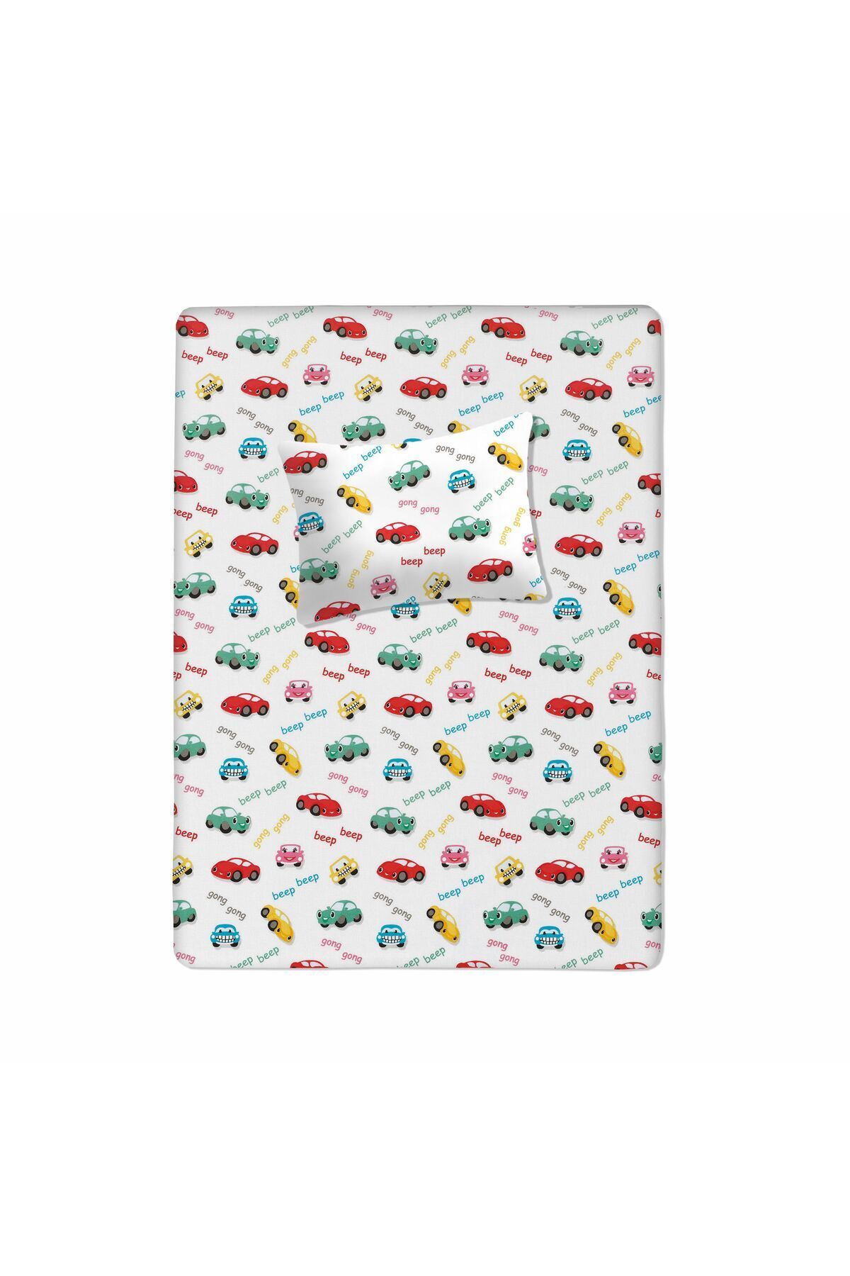Lief Home %100 Pamuklu Bebek Lastikli Çarşaf 70x130+20 | Bebek Yastık Kılıfı 35x45