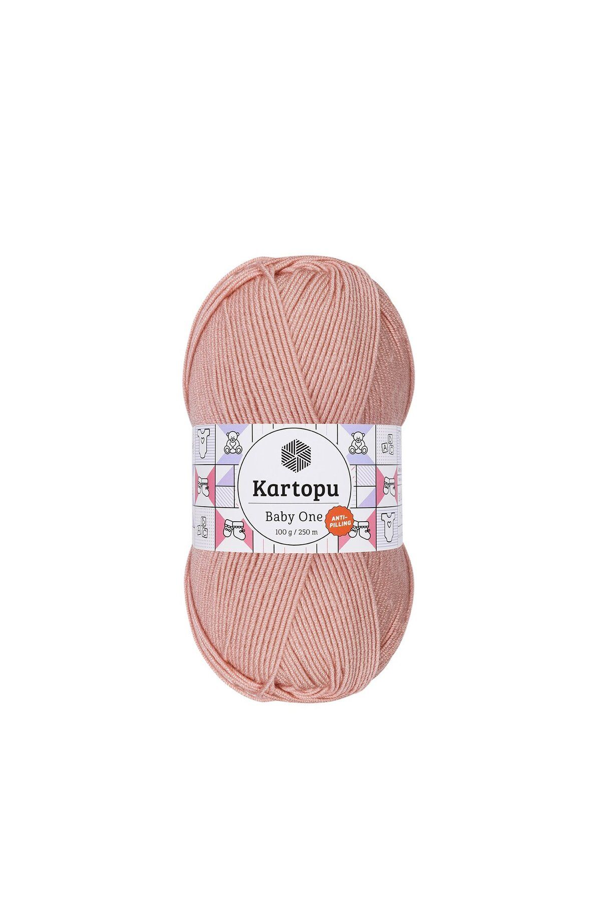 Kartopu 5 Adet Baby One %100 Anti-pilling Bebek İpi K258 Pudra