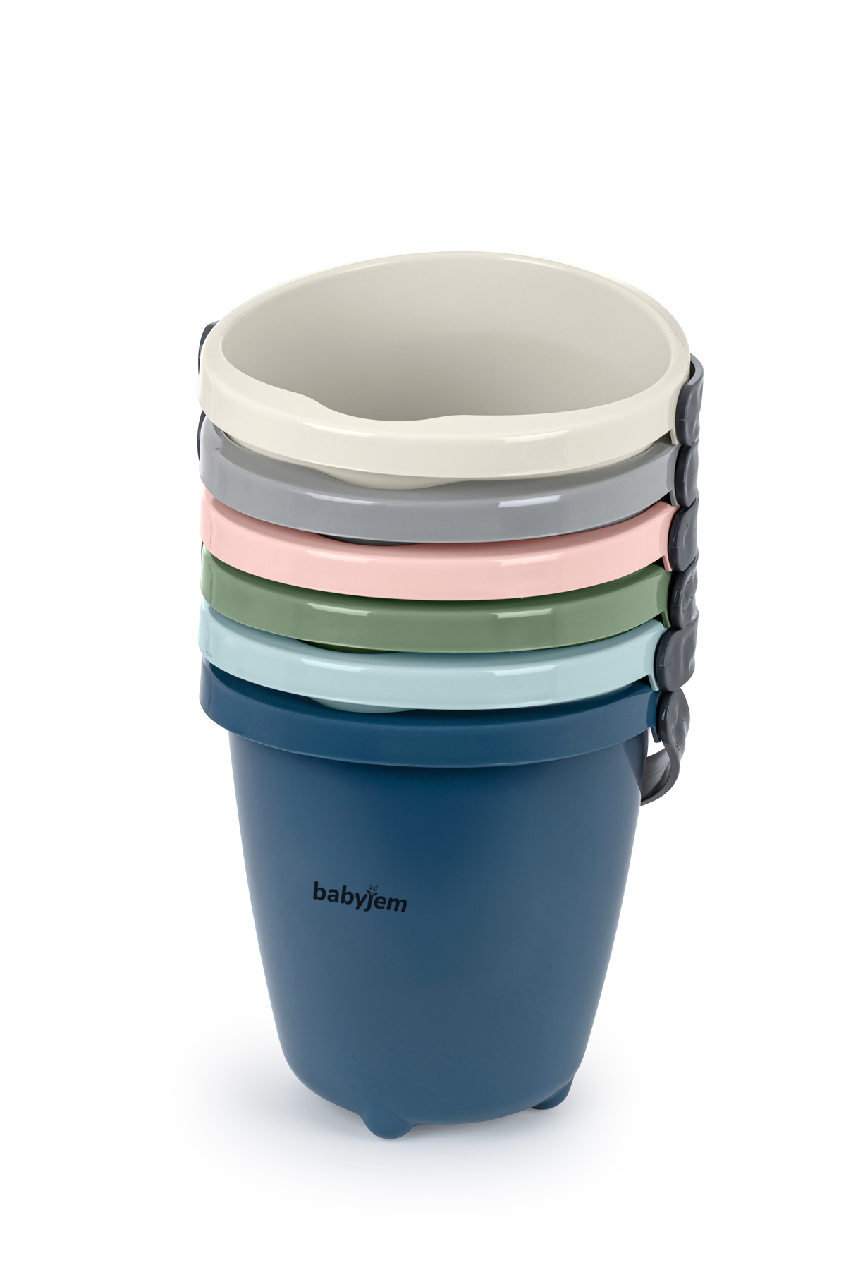 Babyjem Elegant Bebek Su Kovası & Elegant Bebek Su Maşrapası -  2'Li Set İndigo Mavi fotoğrafı 6 (önizleme)