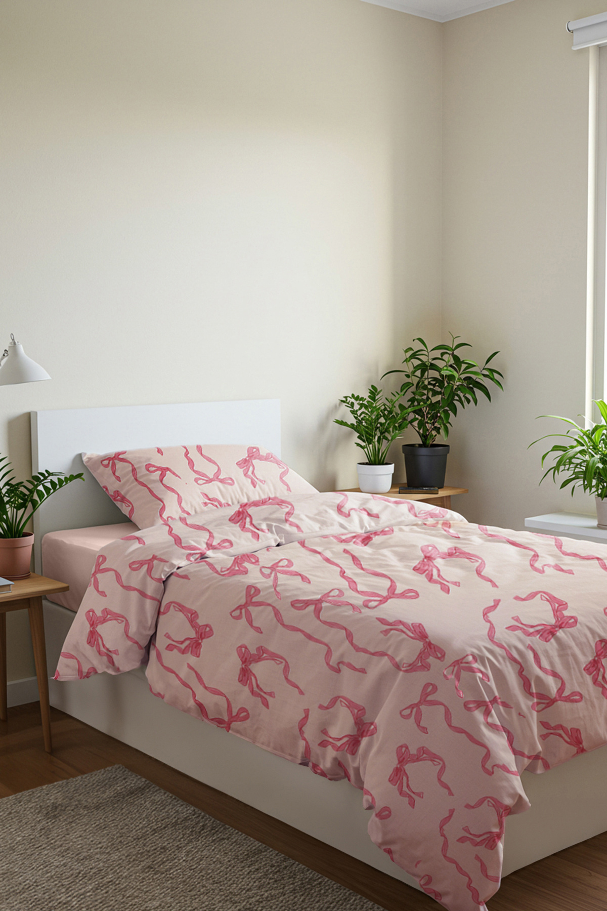 TRENDYOLMİLLA HOME Rosa-Mehrfarbiger Bettbezug TPHAW26KKK00002