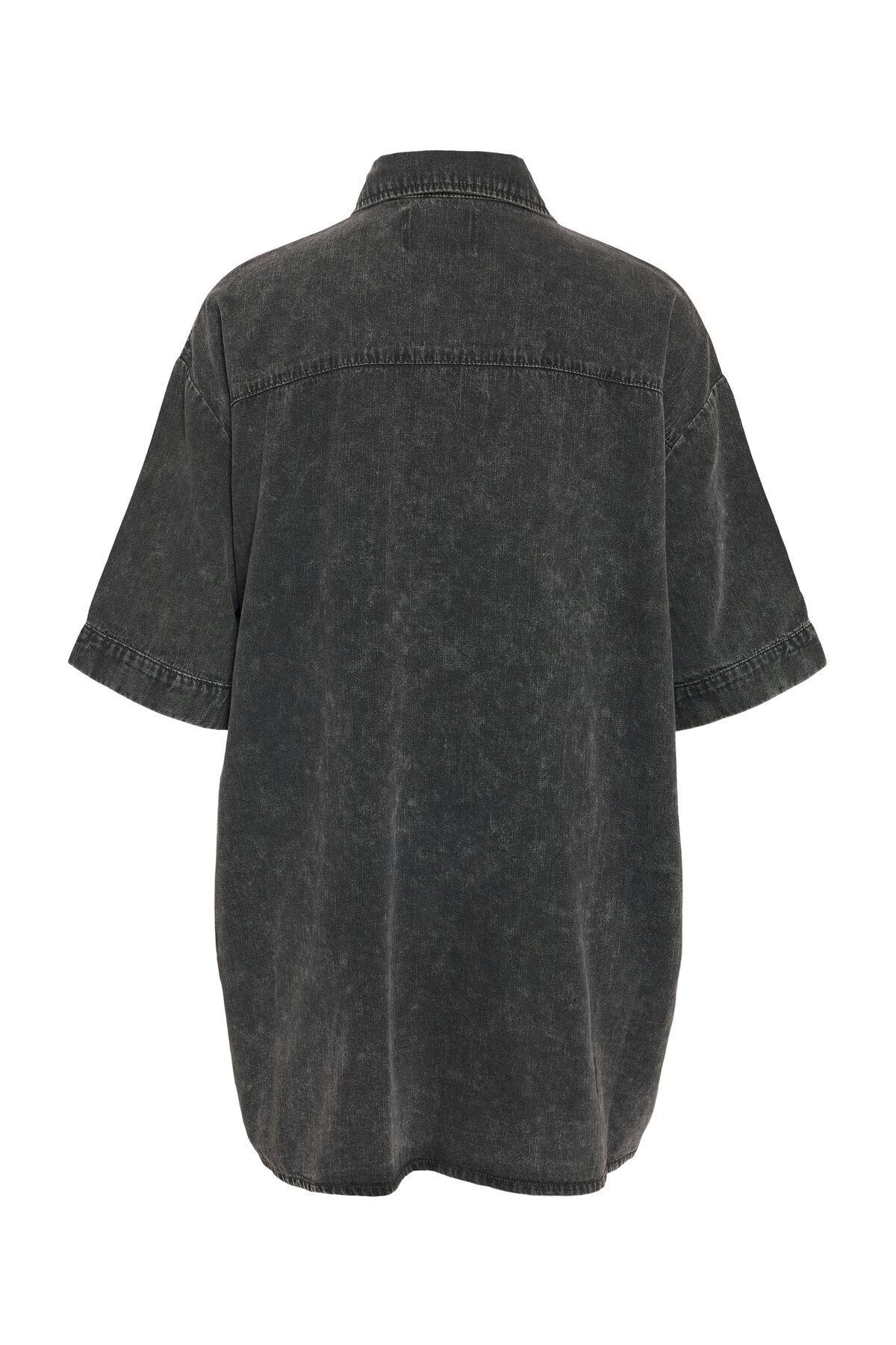 Noisy May - Oregon Denim Acid Black Washed - Dress - Grey - L - 100% Cotton-image