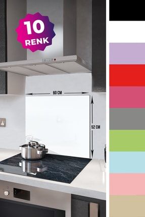 Decorita Hasir Gorunumlu Cam Ocak Arkasi Koruyucu 52cm X 60cm Trendyol