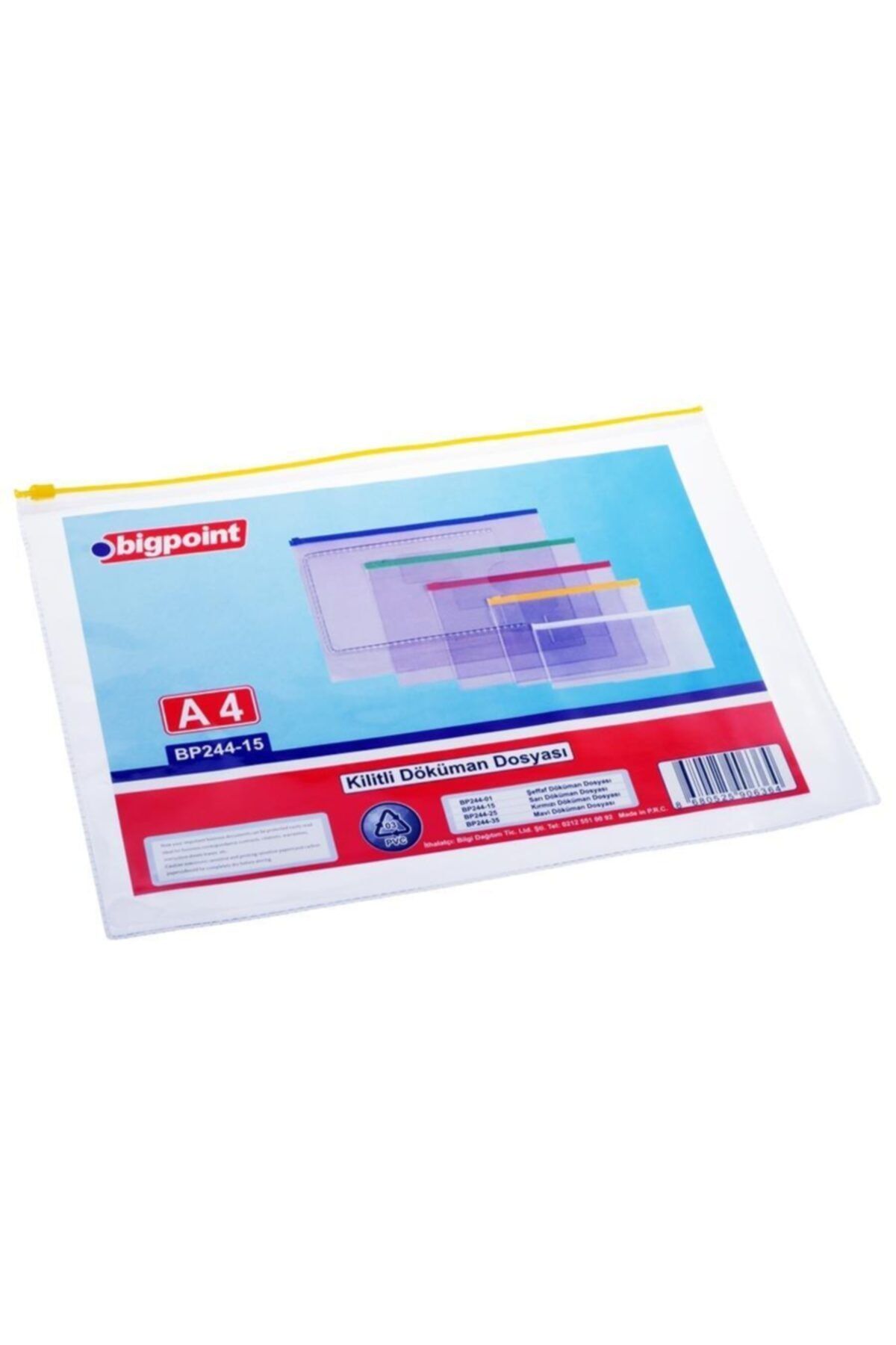 Bigpoint Dosar Documente A4 Pvc Galben - One Size