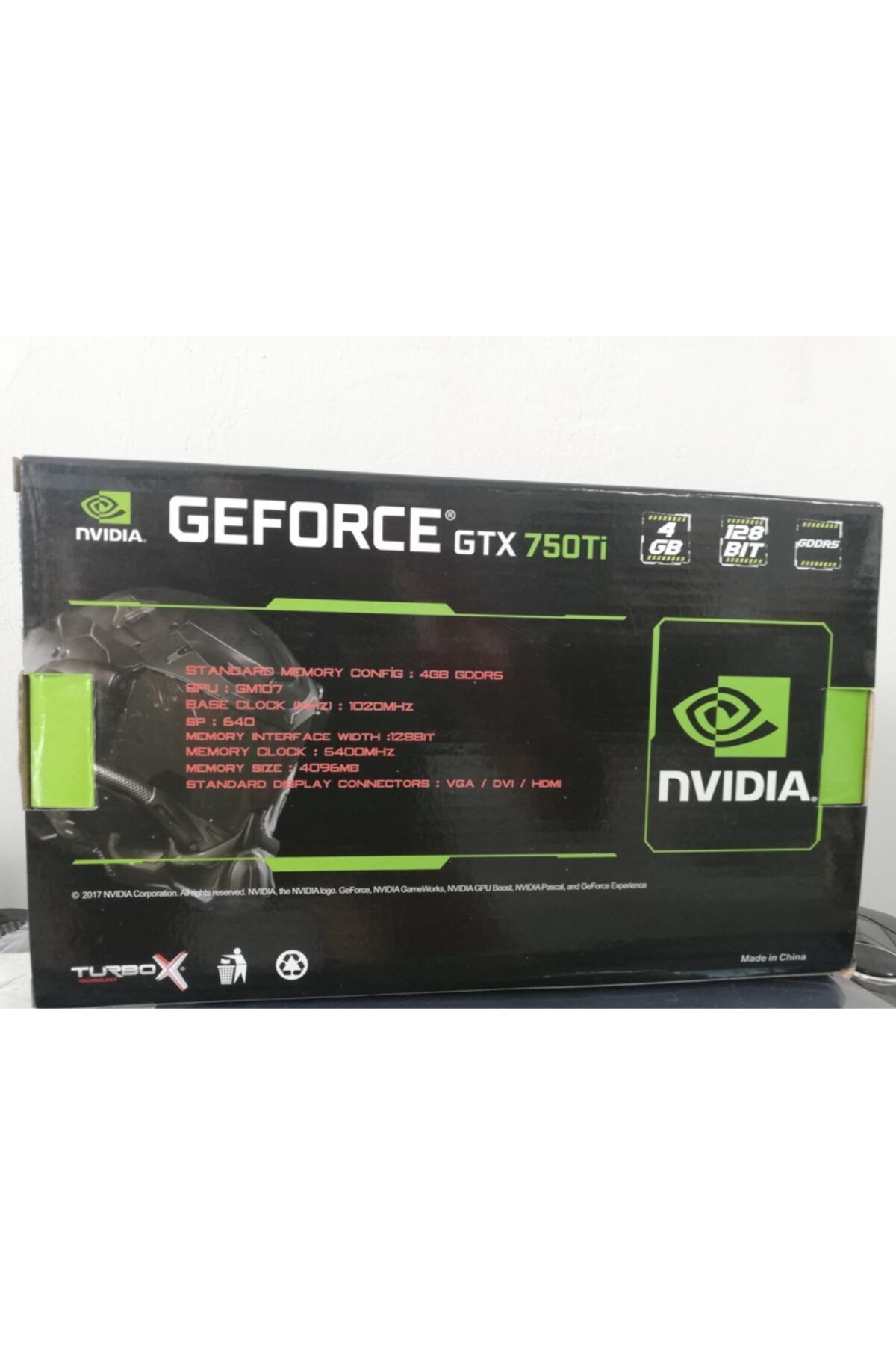 TURBOX-Nvidia Geforce Gtx750ti 4 GB 128 Bit Ddr5 3