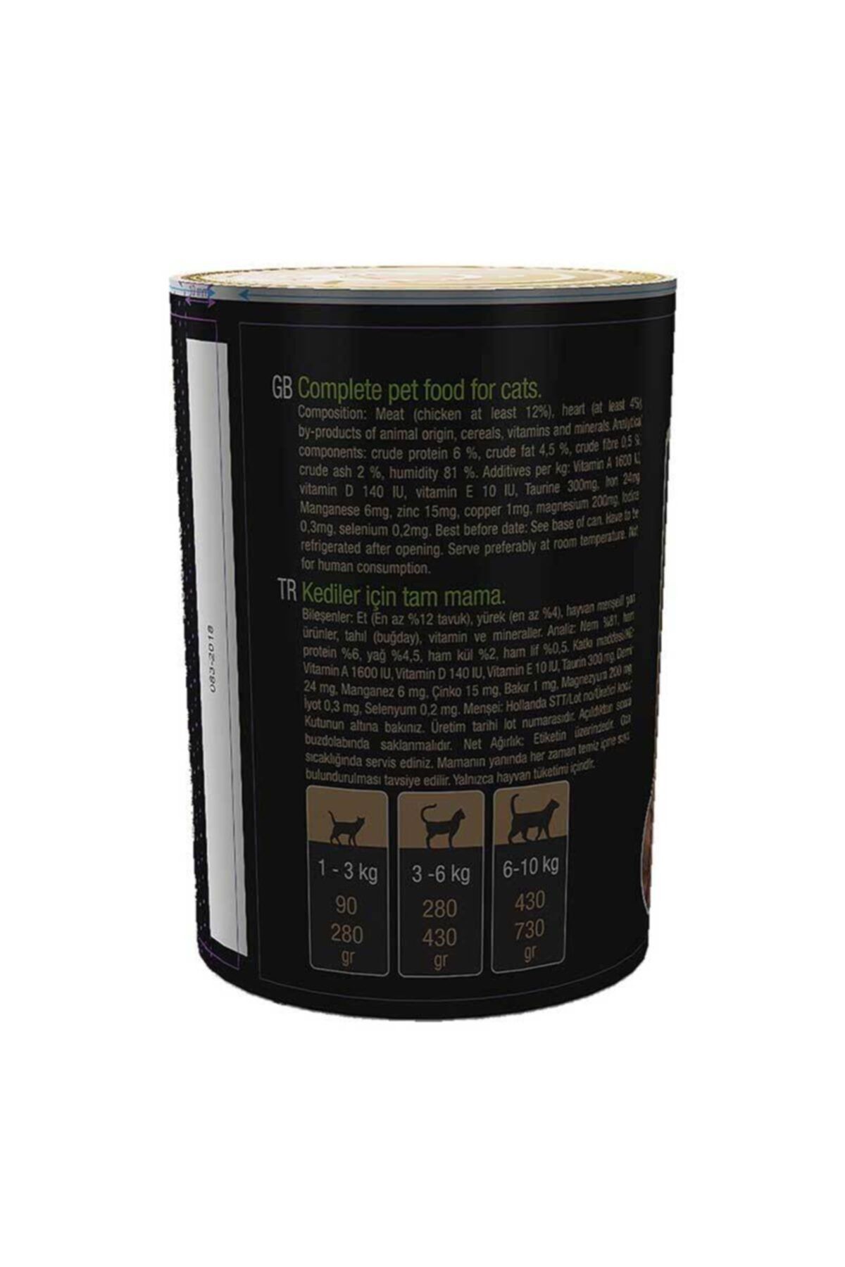 Rokus Yürekli 410 Gr Kedi Konserve Maması Yürekli 410 Gr