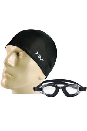 Yüzücü Gözlüğü Havuz Deniz Gözlüğü Likralı Bez Bone Seti Gs3 Liggo219