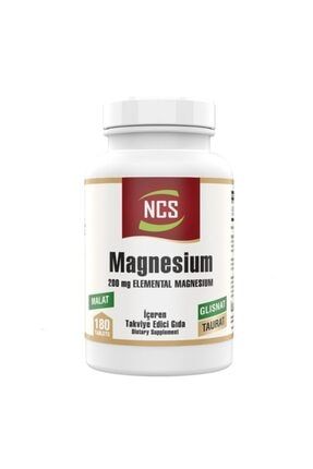 Magnezyum Bisglisinat Taurat Malat 200mg 180 Tablet Magnesium 455378992