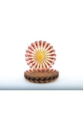 6'lı Pasta Tabak Seti Patine Kahve Altın 21 Cm SGM123830