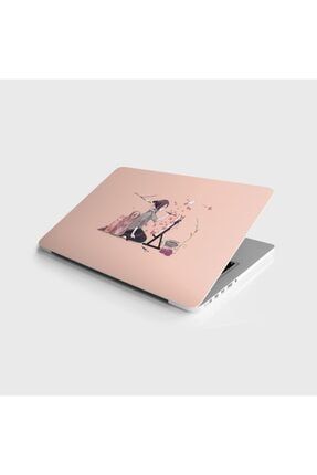 Laptop Sticker Notebook Kaplama Etiketi Ressam Kız LS-142
