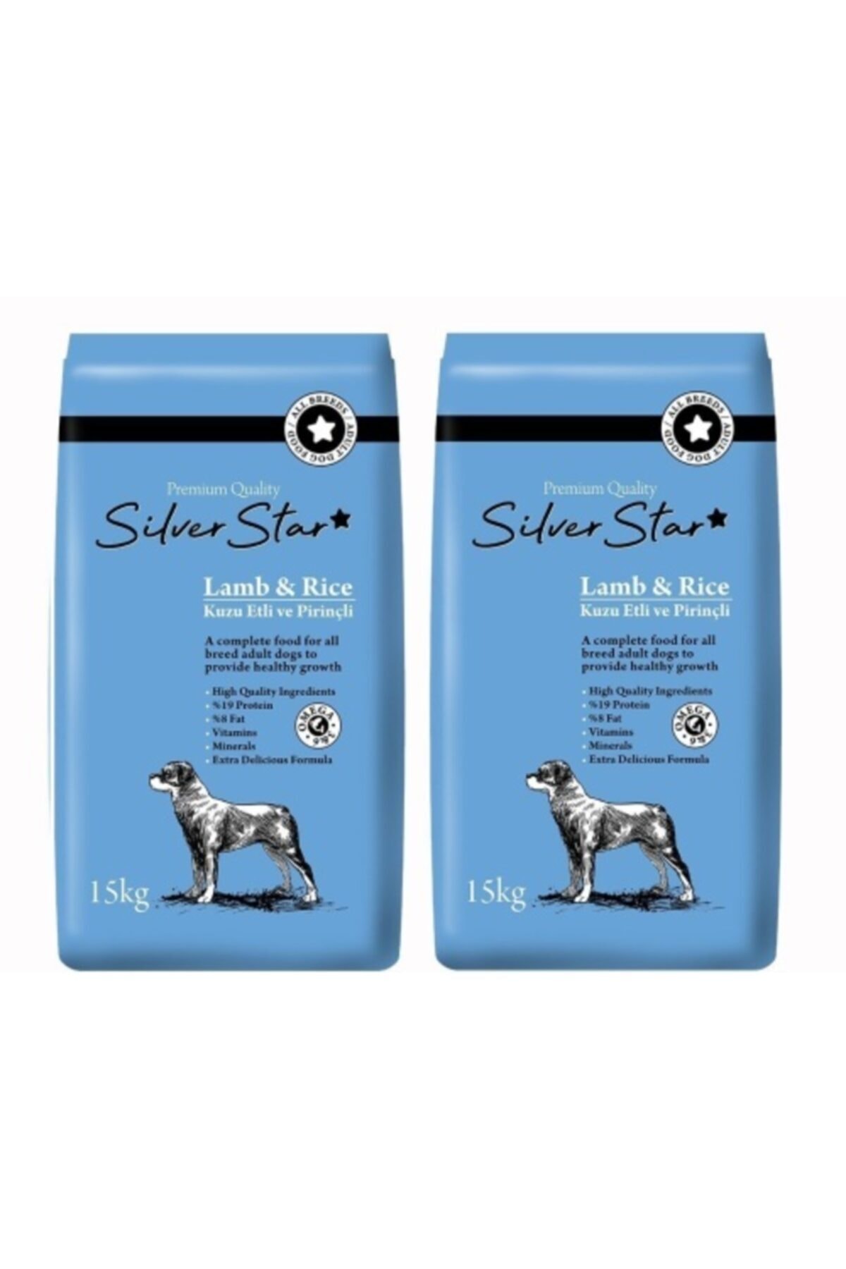Silver Star Premium Kuzu Etli Yetişkin Köpek Maması 2 * 15 kg