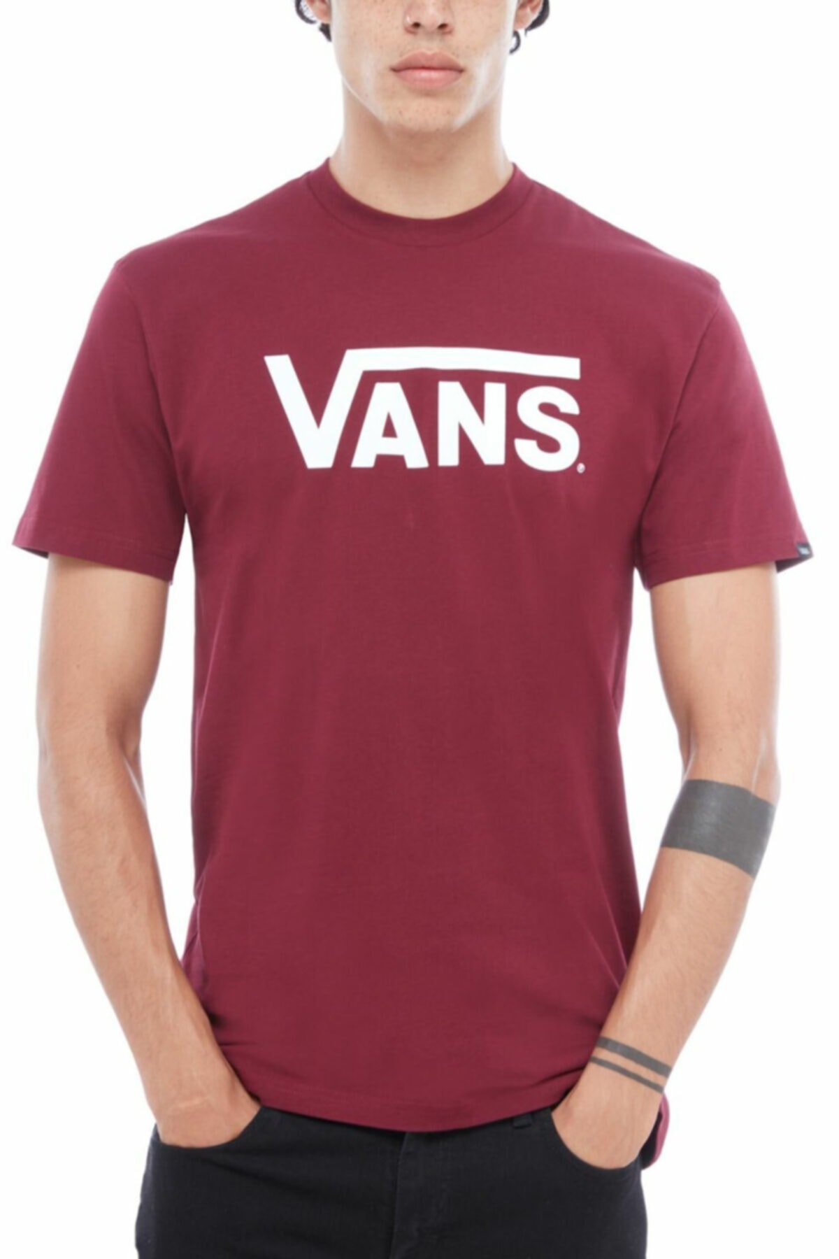 Vans Erkek Bordo Classıc Tişört 