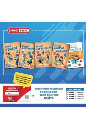 Kirmizi Beyaz Yayinlari Kirmizi Beyaz 4 Sinif Efsane Takim 5 Kitap 2020 2021 Trendyol