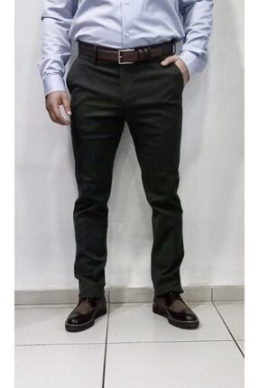 Amor Man Erkek Haki Yesil Pamuk Yan Cep Diz Yapmayan Kanvas Keten Kislik Kalin Pantolon Trendyol