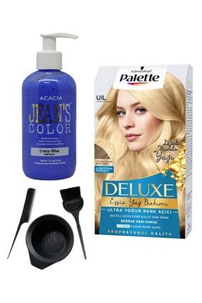 Uıl Ultra Yoğun Renk Açıcı Ve Acacia Deli Mavi Saç Boya Seti ST01019