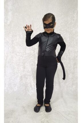 Erkek Çocuk Siyah Mucize Kara Kedi Kostümü K012367847