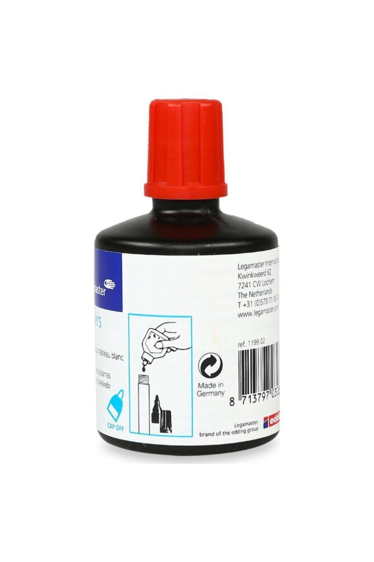 Edding Legamaster Beyaz Yazı Tahtası Kalemi Yedek Mürekkebi 100ml Kırmızı