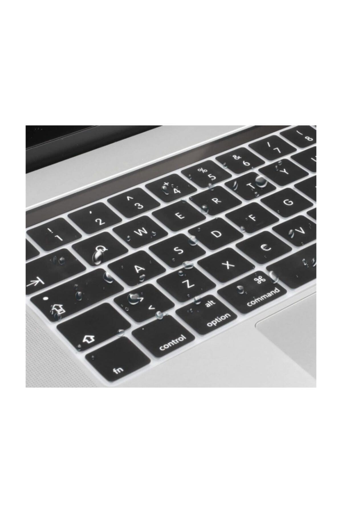Macbook Pro 15.4' A1707-a1990 Q Silikon Klavye Koruyucu Türkçe Tr Touchbar 2