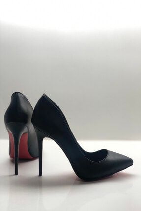 Kadın Siyah Stiletto Topuklu Ayakkabı TWS-017-02