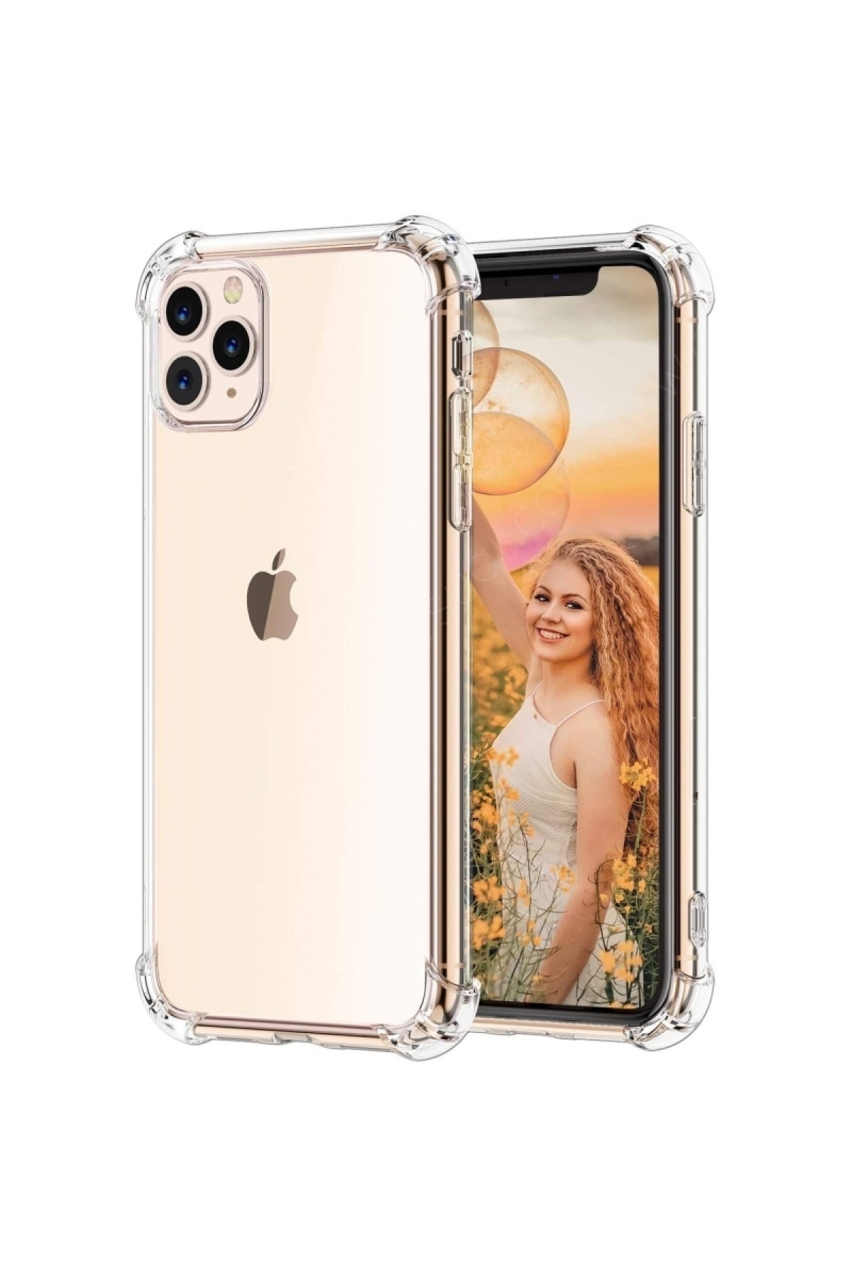 Apple iPhone 11 Pro Max Kapak Şeffaf Airbag Antishock Köşe Korumalı Silikon Kılıf
