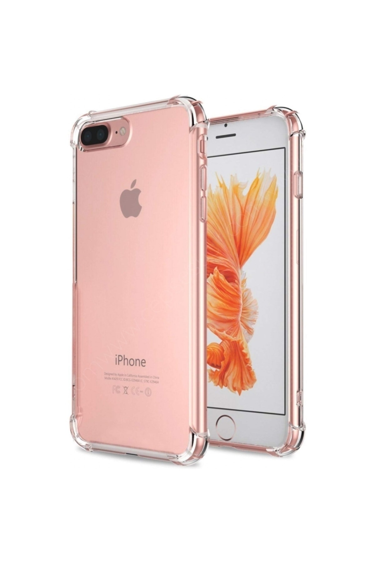 Apple iPhone 7 Plus Kapak Şeffaf Airbag Antishock Köşe Korumalı Silikon Kılıf