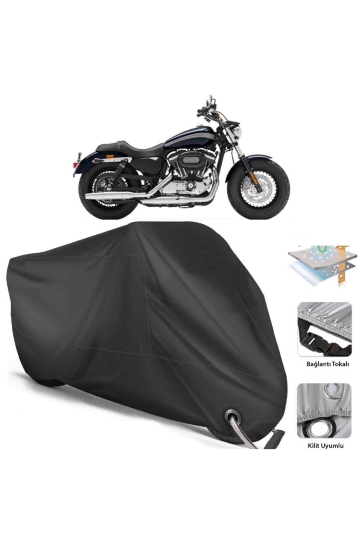 Sportster black engine shop covers
