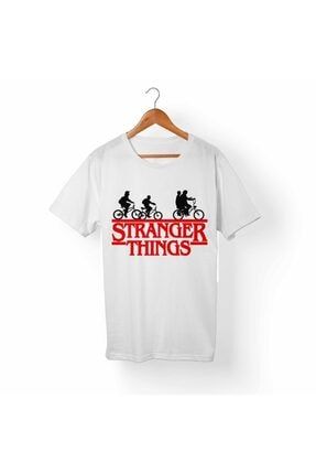 Erkek Çocuk Stranger Things Beyaz T-Shirt 6234